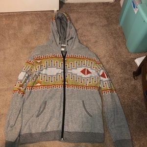 Men’s Aztec print hoodie